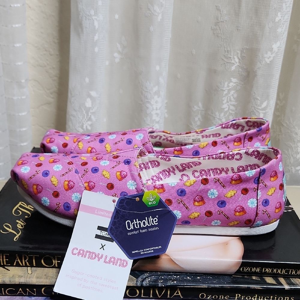 NWT Collectable Toms Pink Candy Land Limited Edition Women's Sz9